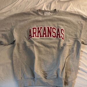 Champion Gray Razorback Athletic Sweatshirt